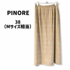 PINORE ピノーレ 花柄刺繍 ロングスカート ベージュ 38 Mサイズのサムネイル