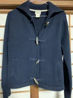 LLBeanネイビー カーディガン トグルボタン
