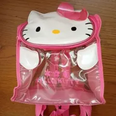 ハローキティ 透明クリアリュック　バッグ　平成レトロ