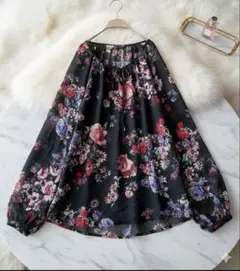 Como Vintage 【2XL】フローラルデザイン トップス