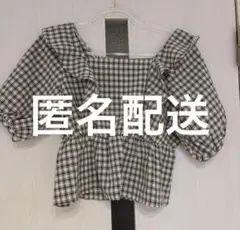 新品⭐️ Emsexcite チェック柄フリルブラウスのサムネイル