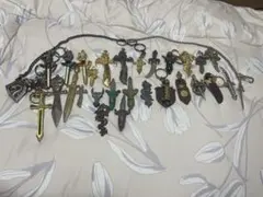 多色デザインの金属製キーホルダーセットのサムネイル