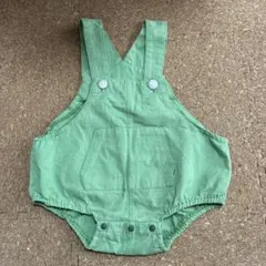 futafuta 緑色 オーバーオール 80