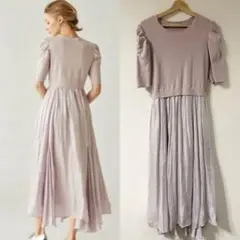 【CELFORD】ニットドッキングワンピース/36