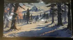 プレイマット デスクマット ラバーマット　背景　雪　山　自然