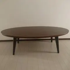 こたつ 楕円形 ダークブラウン