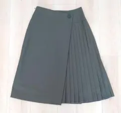 インディヴィ　プリーツ付きラップスカートのサムネイル