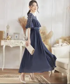 cinderella フォーマル ワンピース レースドレス 結婚式 お呼ばれ S