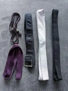 布ベルト 紐ベルト 5本セット