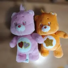 CARE BEARS ピンク　オレンジの２体まとめ売り