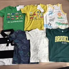 新品未使用　95 男の子　子供服　保育園着　Tシャツ　半袖　夏服　まとめ売り