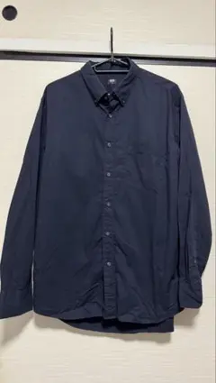 UNIQLO エクストラファインコットンシャツ（長袖）ネイビー Mサイズ