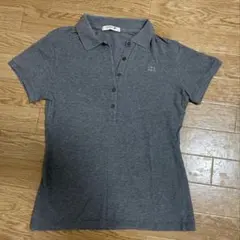 美品☆LACOSTE ラコステ ポロシャツ グレー 日本製 38 Mのサムネイル