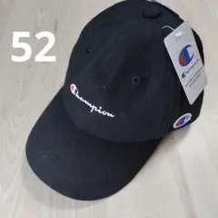 新品　52cm　Champion　キャップ　黒　チャンピオン
