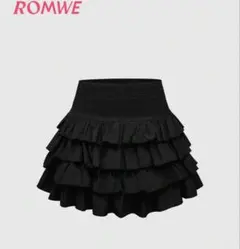 ROMWE プリーツAラインスカート