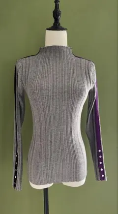 Eimee Law ラインランダムリブニット M