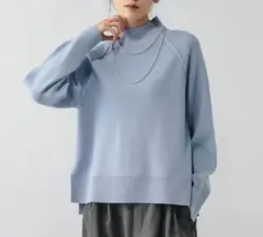 新品【GLOBAL WORK】ニットセーター　Mサイズ　Blue