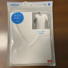 UNIQLO AIRism メッシュ Tシャツ M ホワイト