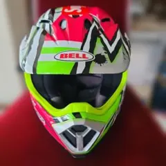 FOX V1 蛍光ピンクとホワイト モトクロスヘルメットオフロード