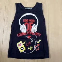 VANDASH 音楽テーマ タンクトップ 100cm ネイビー