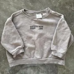 ZARA ベビー　　チャコール　 スウェット トレーナー 12-18ヶ月　86
