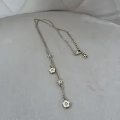 MARY QUANT 花モチーフ ネックレス ゴールド