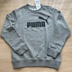 PUMA グレー クルーネック トレーナー