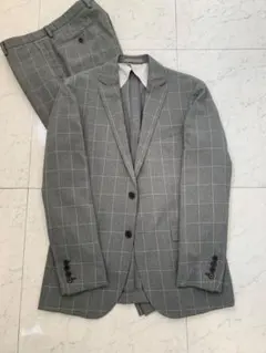 ✨未使用級✨ブラックレーベルクレストブリッジ　セットアップスーツ　グレー　洗濯可