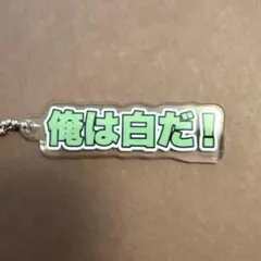 からぴちミュージアム　トレーディングテロップキーホルダー　俺は白だ！