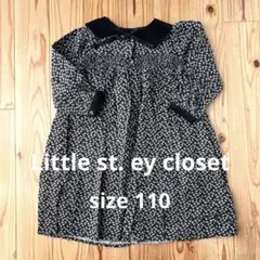Little st. ey closet ティペット付花柄ワンピース　110cm
