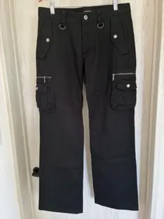 BURBERRY BLACK LABEL ブラック カーゴパンツ W76のサムネイル