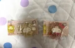 サンリオキャラクターズアクリルキーホルダー　ラテクマ　シナモロール　ハローキティ