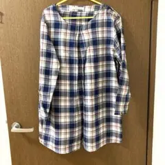 チェック柄長袖チュニック【値下げしました】