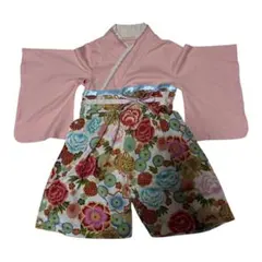 SWEET MOMMY 着物風 花柄 ピンク 80cm