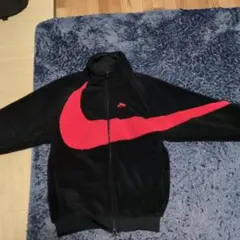 Nike フリースジャケット 黒/赤
