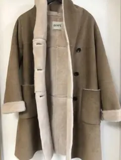 ROPÉ フード付きベージュコート