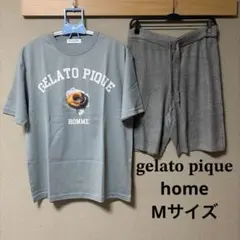 ジェラートピケオム ドーナツモチーフ Tシャツ ハーフパンツ 2点 Mサイズ
