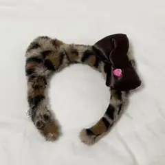 USJ ユニバ　ヒョウ柄　キティ　カチューシャ