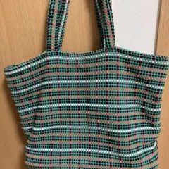 BECK SÖNDERGAARD チェック柄トートバッグ