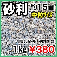 約15㎜1㎏ 洗浄済み砂利/園芸やDIY、図工の材料に！【ポスト受取可能】のサムネイル