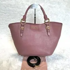 【人気】MIUMIU マドラス ハンドバッグ ショルダーバッグ 2way ピンク