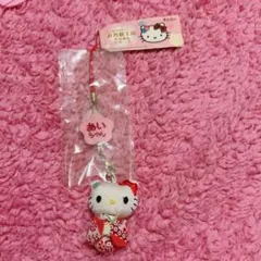 新品未使用 サンリオ Sanrio ちりめん ぬいぐるみ キーホルダー キティ
