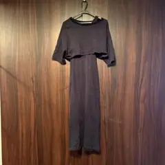 UNITED ARROWS 6（ROKU）スリットワンピース チャコールグレー UNITED ARROWS 6（ROKU）スリットワンピース チャコールグレー - メルカリ