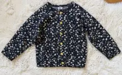 プチバトー　小花柄カーディガン　24m86cm