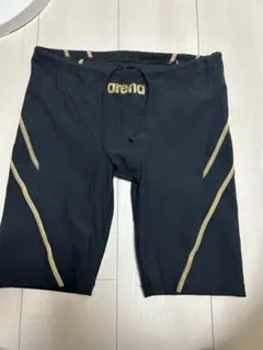 arena 競泳水着 ハーフスパッツ ブラック ゴールドのサムネイル