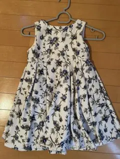 BeBe 110cm 花柄ノースリーブワンピース