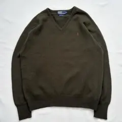 【90s】POLO Ralph Lauren ラムウール Vネックニット