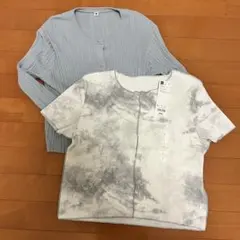 ユニクロ GU 160 カーディガン Tシャツ セット