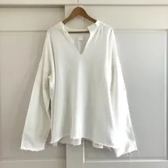 CITYSHOP KEY NECK スウェット オーバーサイズ ホワイト 美品のサムネイル