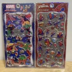 【国内正規品】プチドロップステッカー　MARVEL スパイダーマン 2点セット